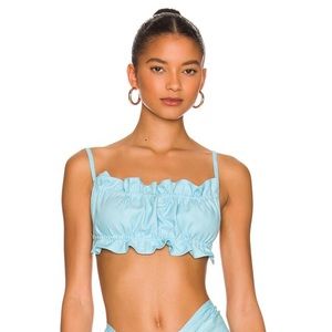 NEW OW Collection Iris Top in Coral Blue